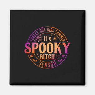 It's Spooky Season Fun Witch Halloween Tee Magnet