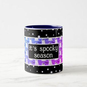 It's Spooky Season Purple/Black Halloween Two-Tone Coffee Mug