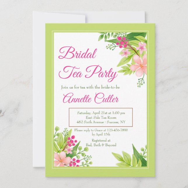 It's Spring Invitation (Front)