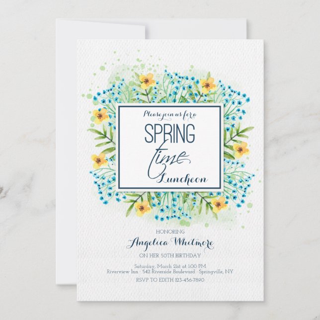 It's Spring Time Invitation (Front)