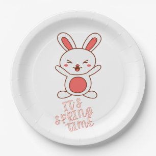 It's Spring Time Paper Plate