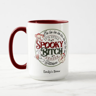 It's Still Spooky "B" Season Christmas Mug