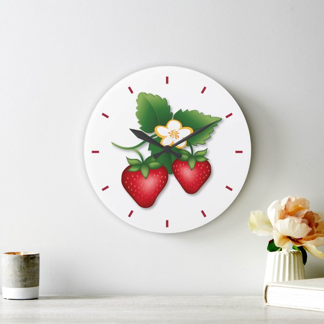 It's Strawberry Shortcake Time Large Clock (It's Strawberry Shortcake Time!)