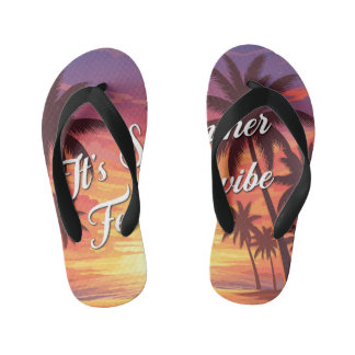 It's summer feel the vibe kid's thongs