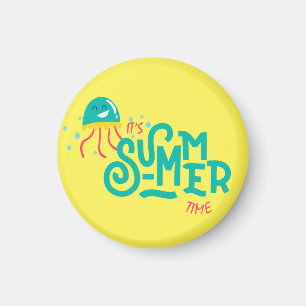 It's summer time Funny Octopus Magnet