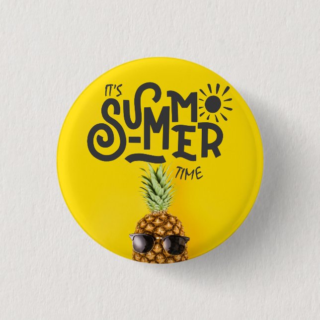It's summer time Hitch Cover 3 Cm Round Badge (Front)