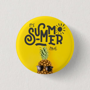 It's summer time Hitch Cover 3 Cm Round Badge