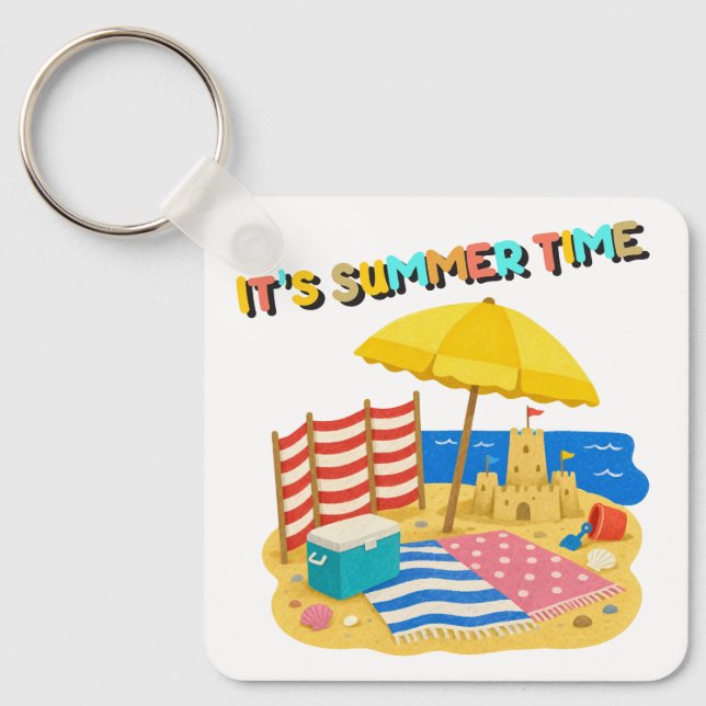 it's summer time key ring (Front)