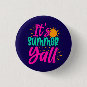 It's Summer Y'all-54808 3 Cm Round Badge