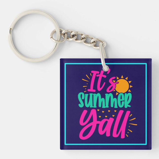 It's Summer Y'all-54808 Key Ring (Front)