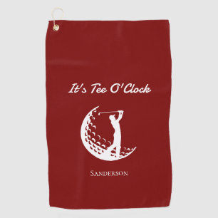 It's Tee O'Clock Red Golf Towel