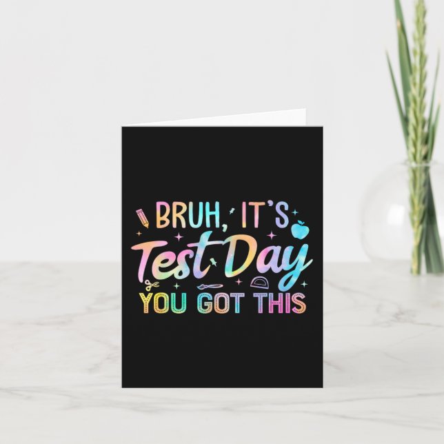 It's Test Day You Got This Teacher Testing Day Sch Card (Front)