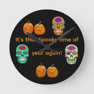 It's that Spooky time of year again Round Clock
