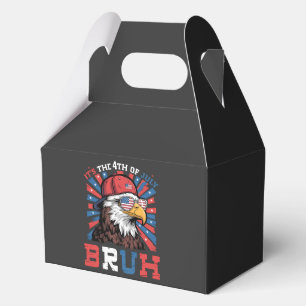 Its The 4th Of July Bruh Bald Eagle Patriotic Favour Box