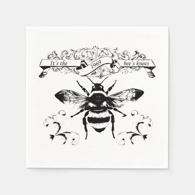 It's the bee's knees napkin (Front)