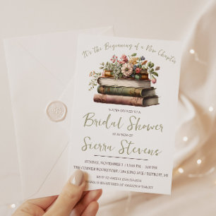 It's the Beginning of a New Chapter Bridal Shower Invitation