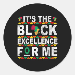 It's The Black History For Me History Month Melani Classic Round Sticker