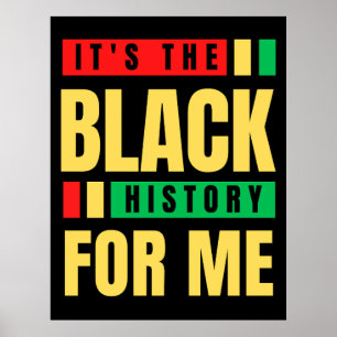 It's The Black History For Me Melanin Sista Bruh Poster