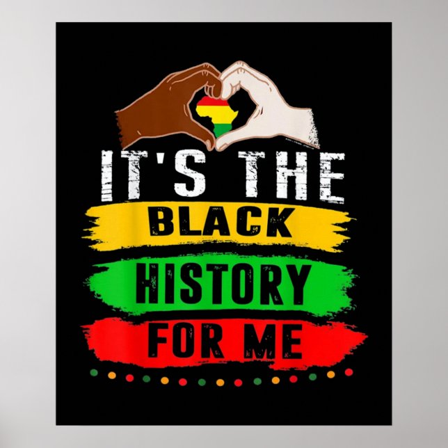 It's The Black History For Me Poster (Front)