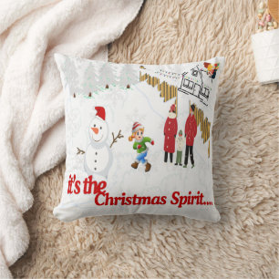 its the Christmas Spirit - Believe it Pillows! Cushion