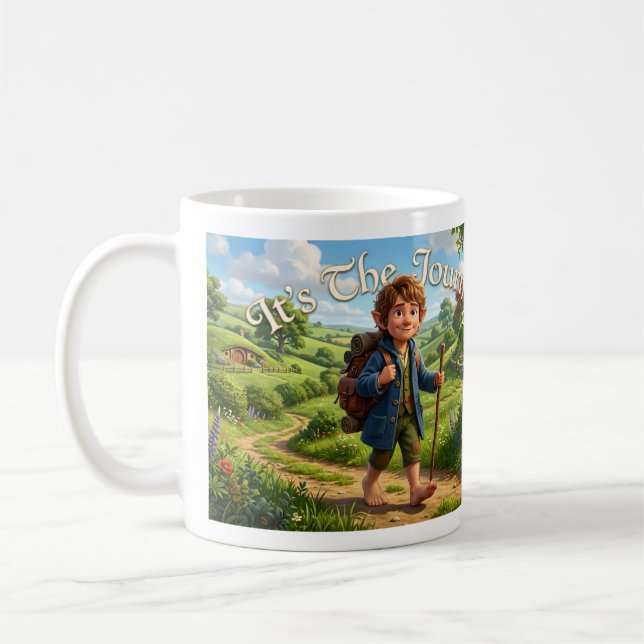 It's The Journey Coffee Mug (Left)
