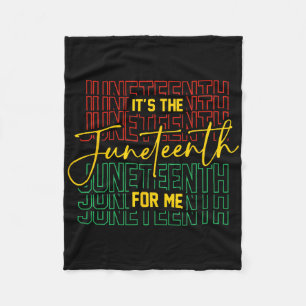 It's The Juneteenth For Me Free-ish Since 1865 Ind Fleece Blanket