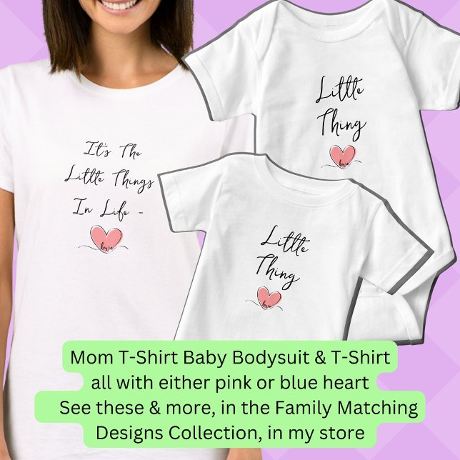 It's The Little Things In Life, Pink Heart Matchin T-Shirt (Creator Uploaded)