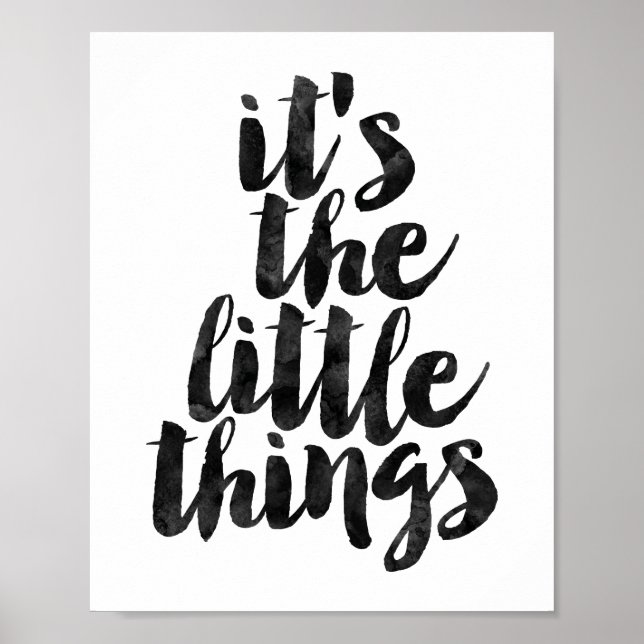 It's The Little Things Poster (Front)