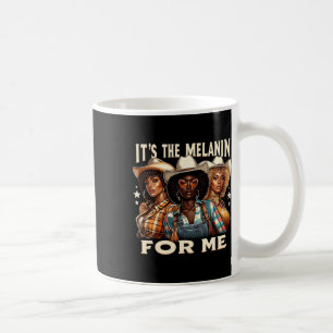 It's The Melanin For Me Black Urn Style Black Woma Coffee Mug