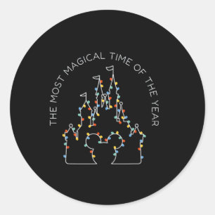 Its The Most Magical Time Of The Year Christmas  Classic Round Sticker