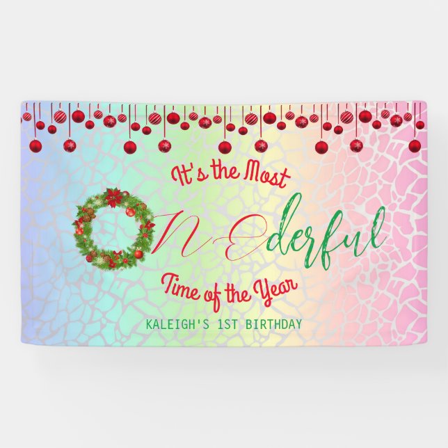 It's the Most ONEderful Time of the Year Banner (Horizontal)