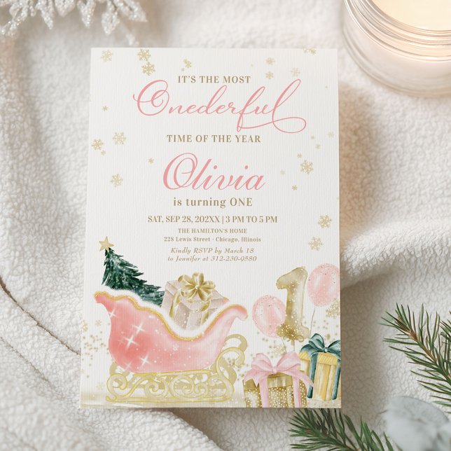 It's The Most Onederful Time of the Year Birthday Invitation (Creator Uploaded)