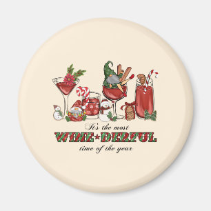 It's the Most Wine-derful Time Magnet