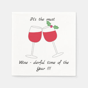 It's the most Wine-derful time of the Year Napkin