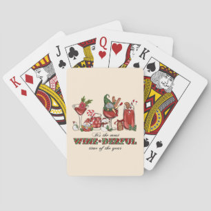 It's the Most Wine-derful Time Playing Cards