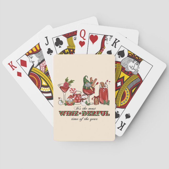 It's the Most Wine-derful Time Playing Cards (Back)