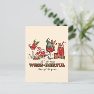 It's the Most Wine-derful Time Postcard