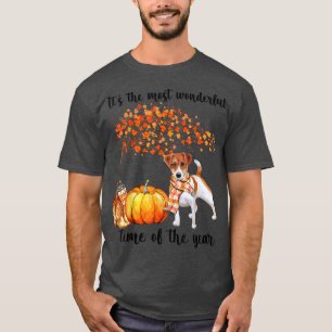 It's The Most Wonderful Autumn Time Jack Russel Pu T-Shirt