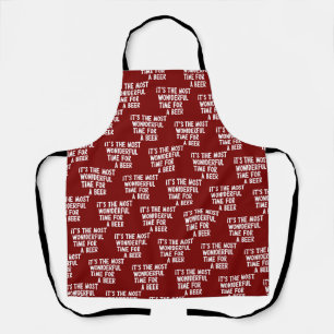 It's The Most Wonderful Time For A Beer Christmas Apron