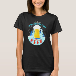 Its The Most Wonderful Time For A Beer Christmas P T-Shirt
