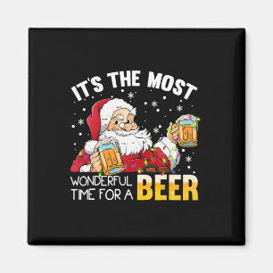 Its The Most Wonderful Time For A Beer Christmas S Magnet