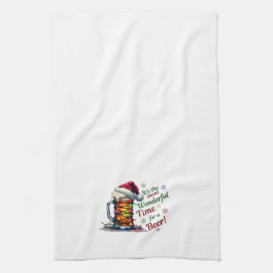 It's The Most Wonderful Time For A Beer Dish Towel