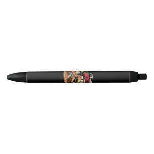 It's The Most Wonderful Time for a Beer Funny Sant Black Ink Pen