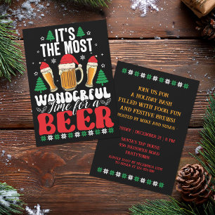 It's The Most Wonderful Time For A Beer Party  Invitation