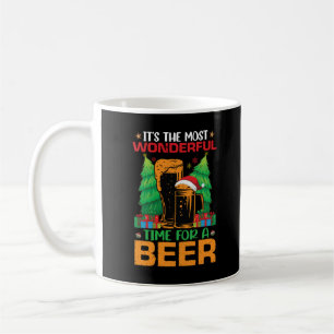 Its The Most Wonderful Time For A Beer Santa  Coffee Mug