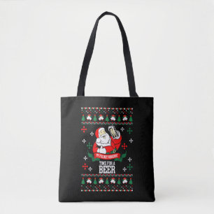 It's the Most Wonderful Time For A Beer Ugly Chris Tote Bag