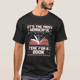 It's The Most Wonderful Time For A Book Christmas T-Shirt