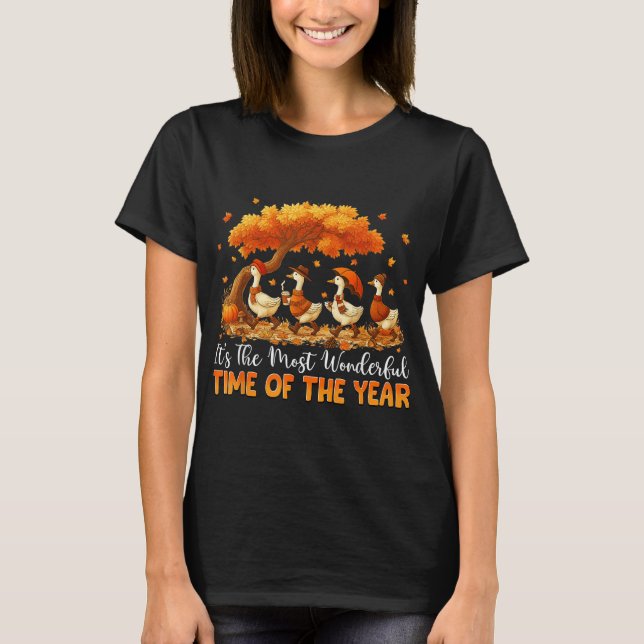 Its The Most Wonderful Time Of The Year Autumn Fal T-Shirt (Front)