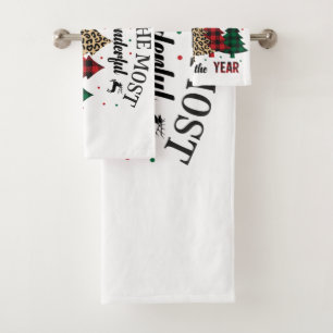 It's The Most Wonderful Time Of The Year Bath Towel Set