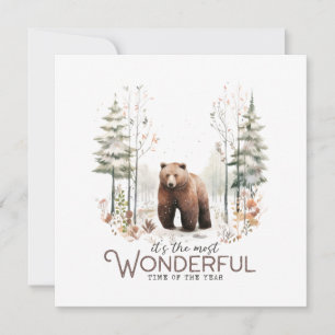 It's the Most Wonderful Time of the Year, Bear Holiday Card